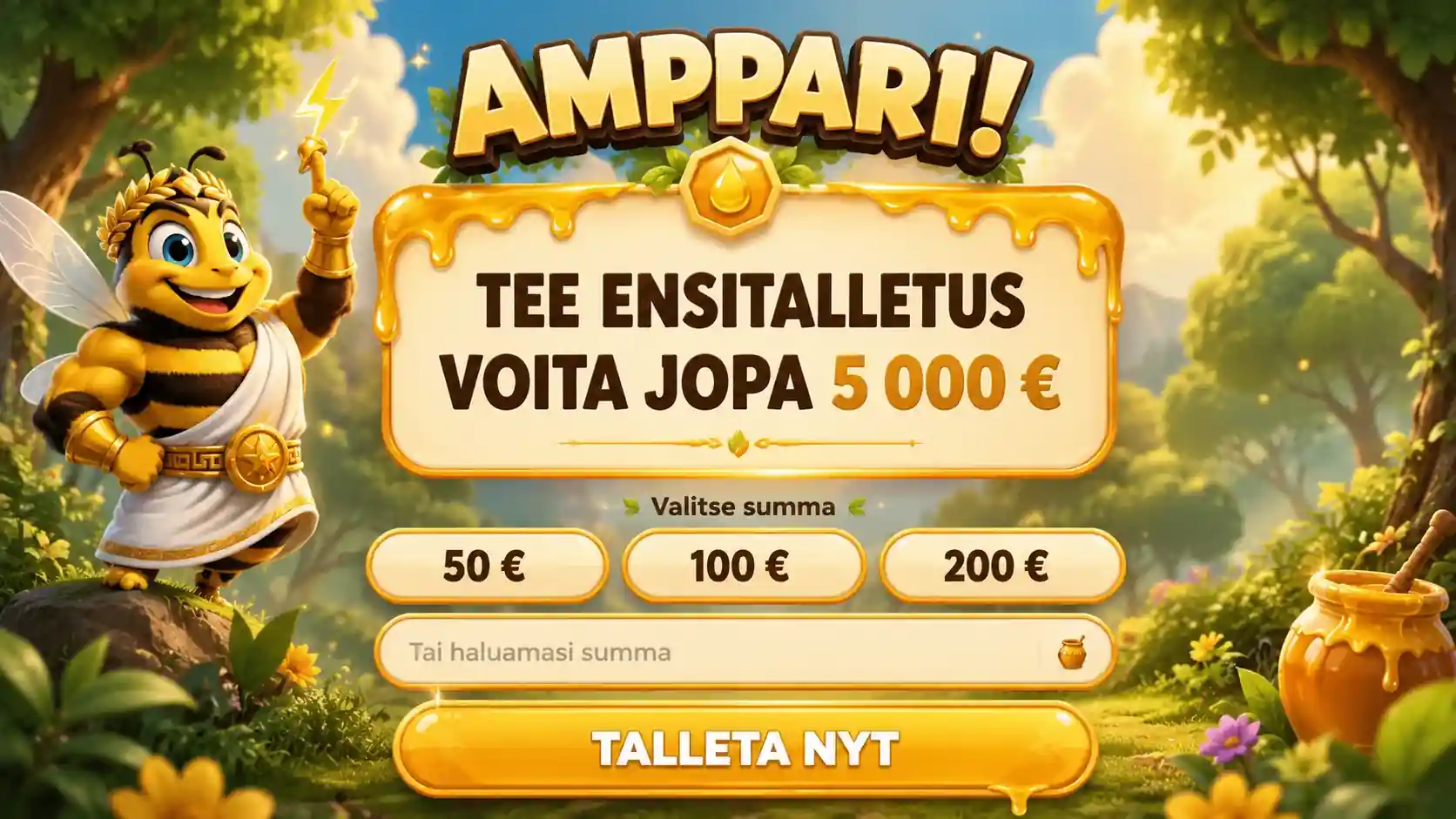 Talleta ja voita jopa 5000 euroa heti