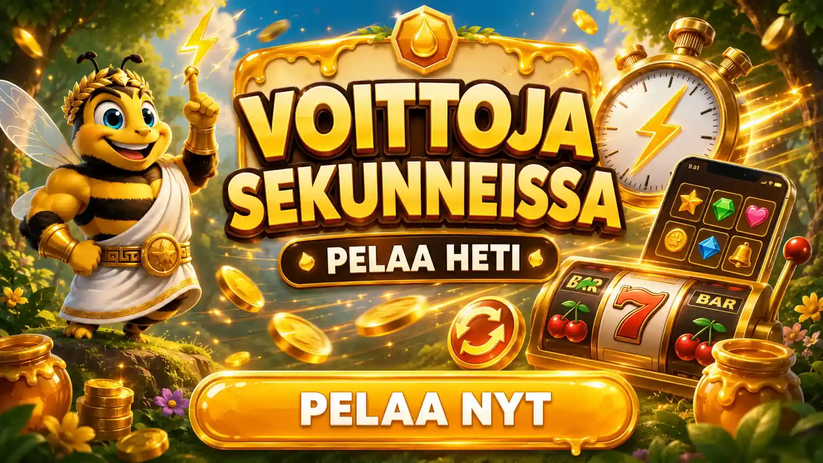 Pelaa nopeasti ja voita sekunneissa
